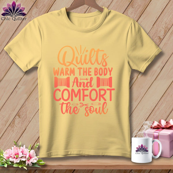 MyDesigns Physical Item Banana / S Quilts Warm the Body and Comfort the soul ~Premium Tee
