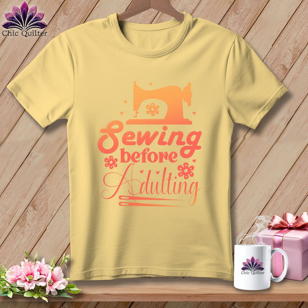 MyDesigns Physical Item Banana / S Sewing Before Adulting ~Premium Tee