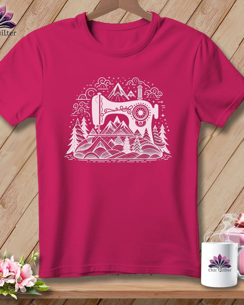 MyDesigns Physical Item Berry / S Alpine Stitching ~ SuperSoft Relaxed Fit Tee