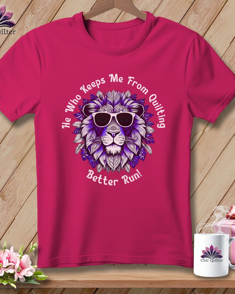MyDesigns Physical Item Berry / S Better Run - Quilting Grape ~ Relaxed Fit Tee