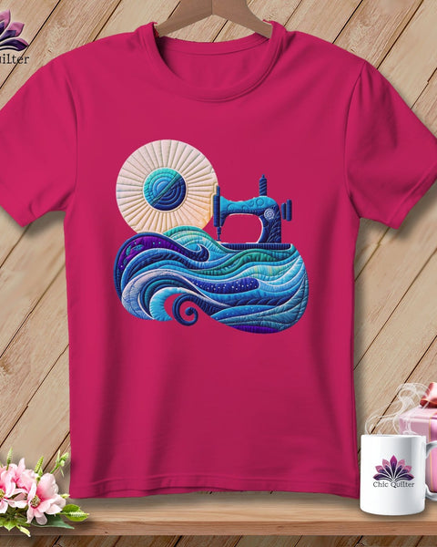 MyDesigns Physical Item Berry / S Sewing Tides ~ SuperSoft Relaxed Fit Tee