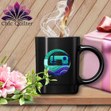 MyDesigns Physical Item Black / 15oz Quilting Where Dreams are Sewin ~ 15oz Coffee Mug