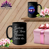 MyDesigns Physical Item Black / 15oz Stitch your Stress Away ~ Personalized 15oz Large Coffee Mug