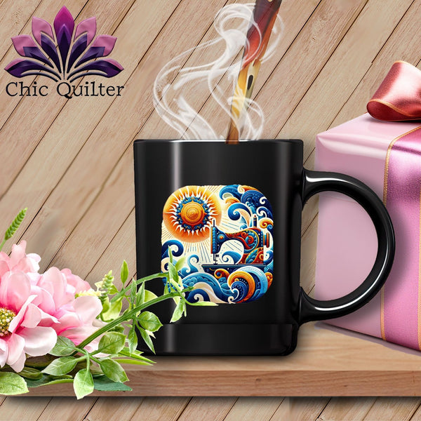 MyDesigns Physical Item Black / 15oz Sunset Dream Threads ~ 15oz Coffee Mug