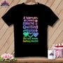 MyDesigns Physical Item Black / S A Woman Cannot Survive Quilting Alone ~Premium Tee