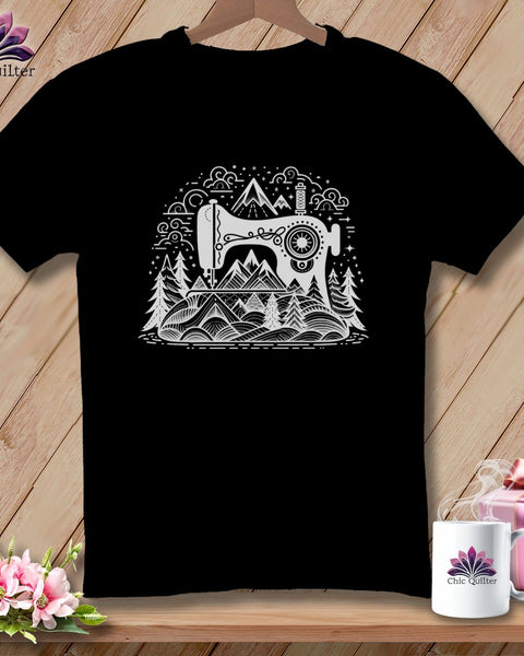 MyDesigns Physical Item Black / S Alpine Stitching ~ SuperSoft Relaxed Fit Tee