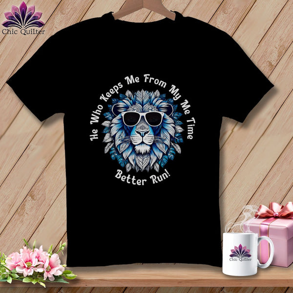 MyDesigns Physical Item Black / S Better Run - My Me Time Blue ~ Relaxed Fit Tee