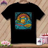 MyDesigns Physical Item Black / S Color Splashed Stitches ~ SuperSoft Relaxed Fit Tee