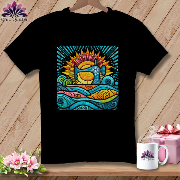 MyDesigns Physical Item Black / S Color Splashed Stitches ~ SuperSoft Relaxed Fit Tee