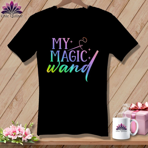 MyDesigns Physical Item Black / S My Magic Wand ~SuperSoft V-Neck Tee