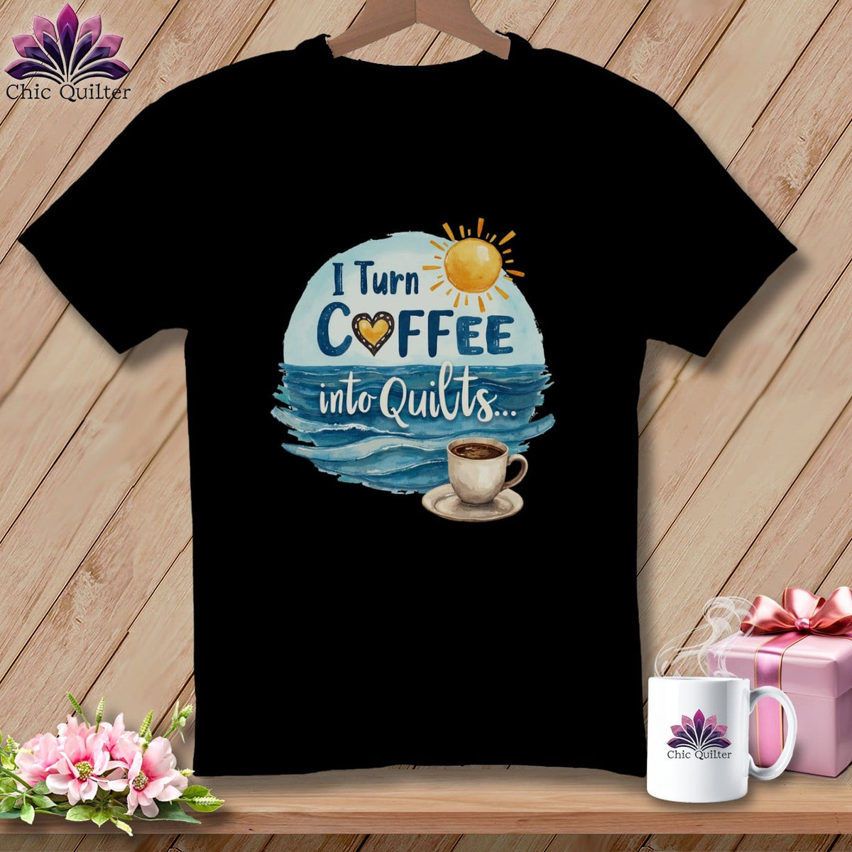 MyDesigns Physical Item Black / S Ocean Coffee ~ Relaxed Fit Tee