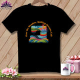 MyDesigns Physical Item Black / S Over the Meadow, Quilting Dreams Call Orange ~ Premium Tee