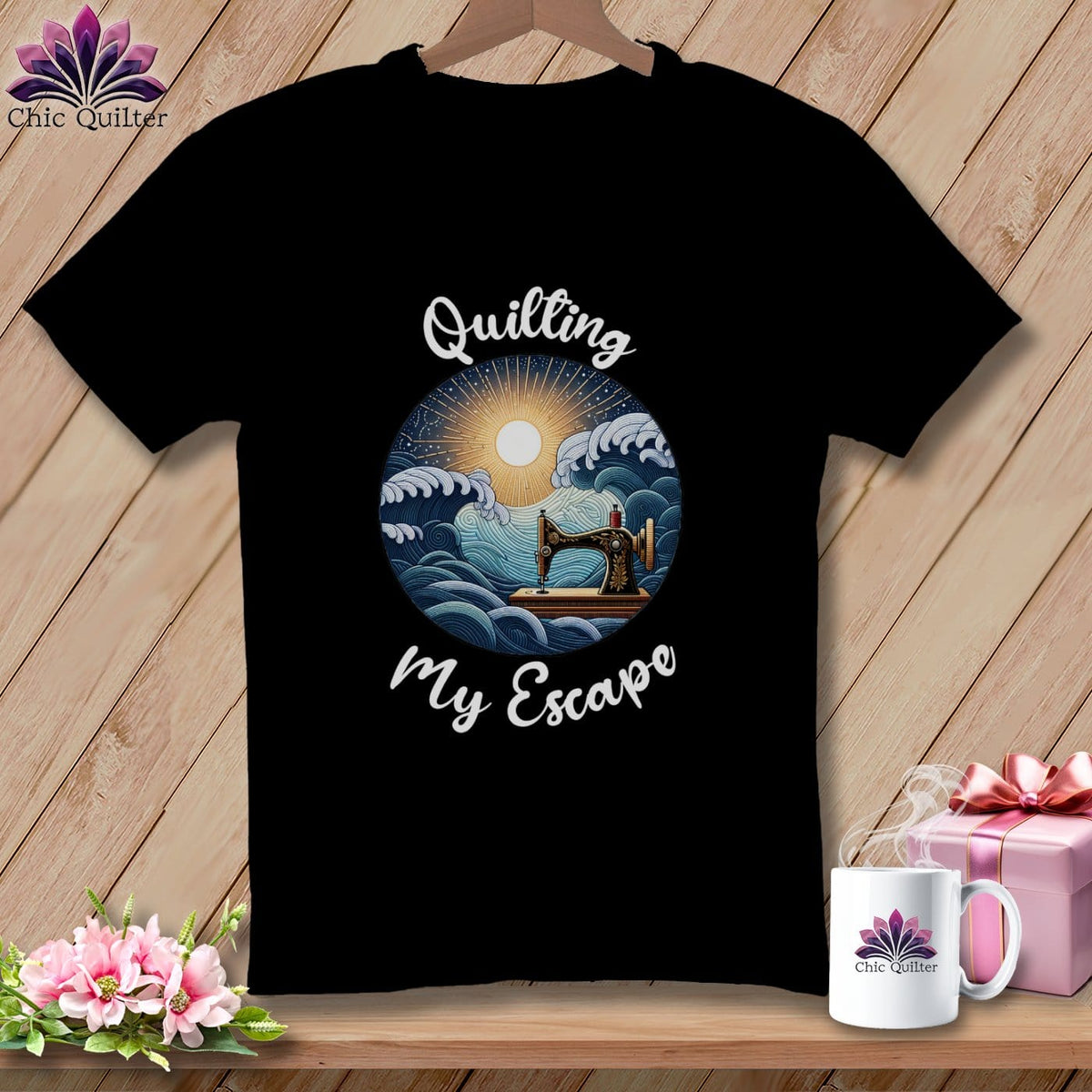 MyDesigns Physical Item Black / S Quilting My Escape - Dark ~ Premium Tee