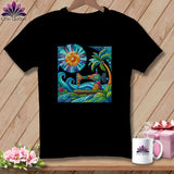 MyDesigns Physical Item Black / S Sundial Stitches ~ Relaxed Fit Tee