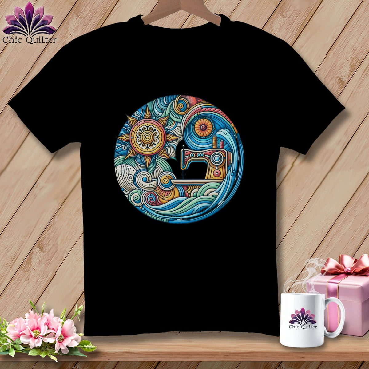 MyDesigns Physical Item Black / S Threaded Dreams by the Sea ~ SuperSoft Relaxed Fit Tee