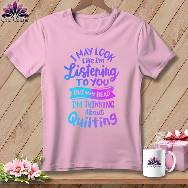 MyDesigns Physical Item Blossom / S I May Look Like I'm LIstening ~Premium Tee