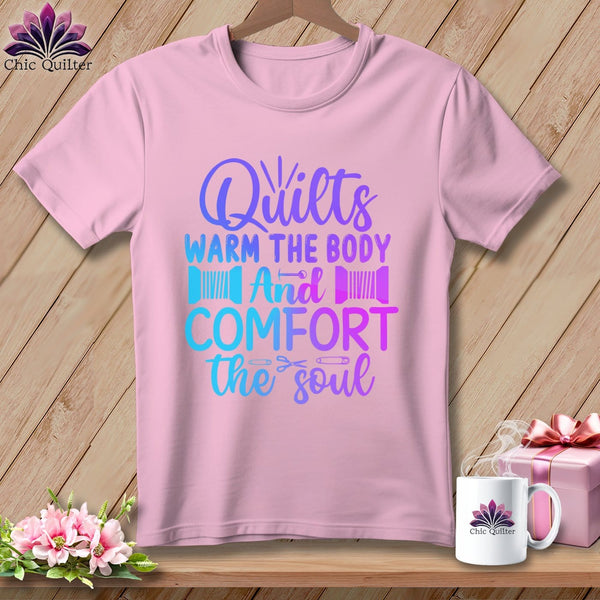 MyDesigns Physical Item Blossom / S Quilts Warm the Body and Comfort the soul ~Premium Tee