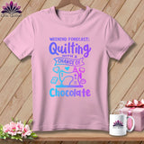 MyDesigns Physical Item Blossom / S Weekend Forecast Quilting With a Chance of Chocolate ~Premium Tee
