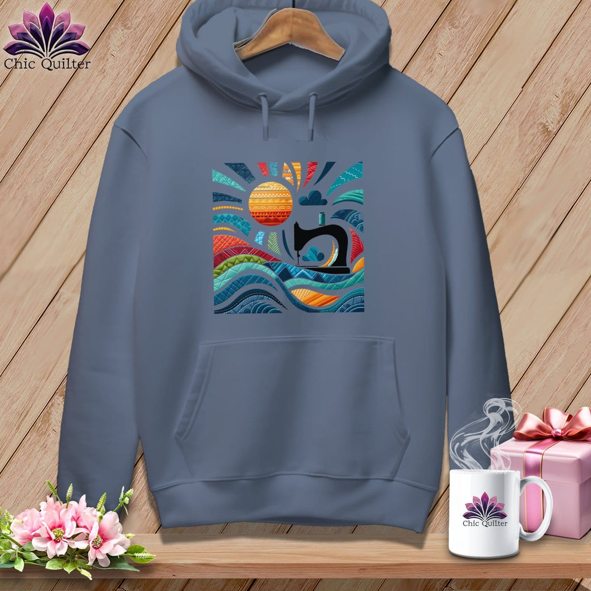 MyDesigns Physical Item Blue Jean / S Catching My Morning Muse ~ Premium Hoodie