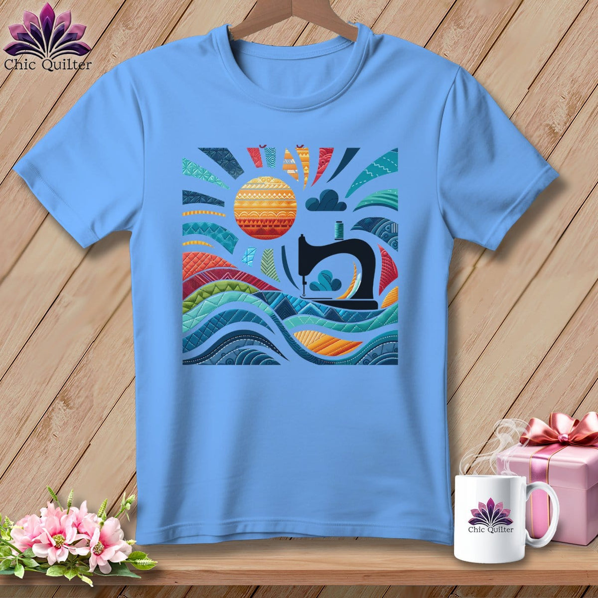 MyDesigns Physical Item Carolina Blue / S Catching My Morning Muse ~ SuperSoft Relaxed Fit Tee