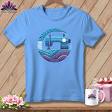 MyDesigns Physical Item Carolina Blue / S Quilting Where Dreams are Sewin ~ SuperSoft Relaxed Fit Tee