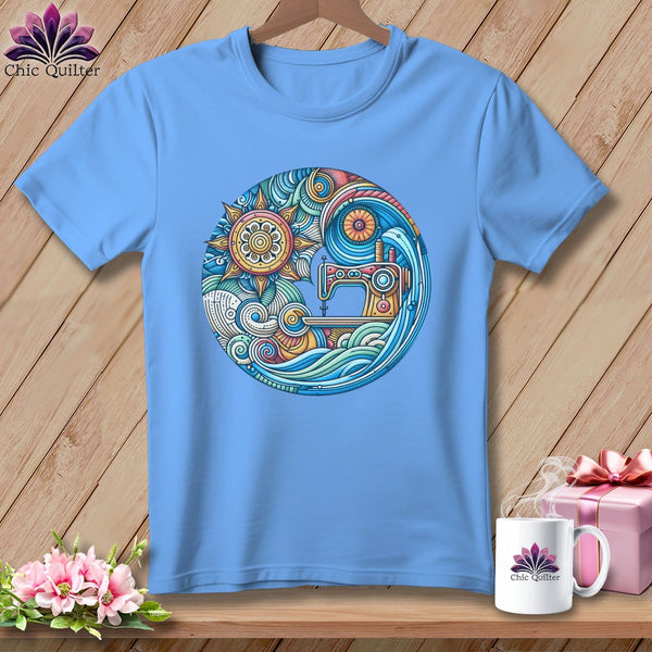 MyDesigns Physical Item Carolina Blue / S Threaded Dreams by the Sea ~ SuperSoft Relaxed Fit Tee