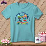 MyDesigns Physical Item Chalky Mint / S Over the Meadow, Quilting Dreams Call Orange ~ Premium Tee