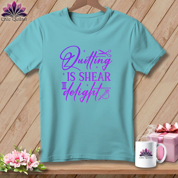 MyDesigns Physical Item Chalky Mint / S Quilting is Shear Delight ~Premium Tee