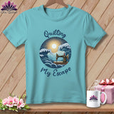 MyDesigns Physical Item Chalky Mint / S Quilting My Escape - Dark ~ Premium Tee