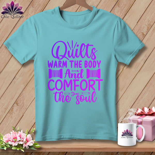 MyDesigns Physical Item Chalky Mint / S Quilts Warm the Body and Comfort the soul ~Premium Tee