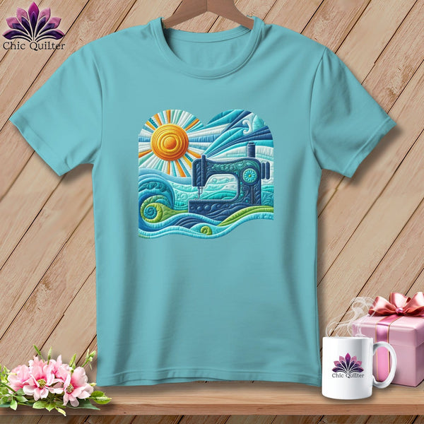 MyDesigns Physical Item Chalky Mint / S Surfing the Fabric Sea ~ Premium Tee