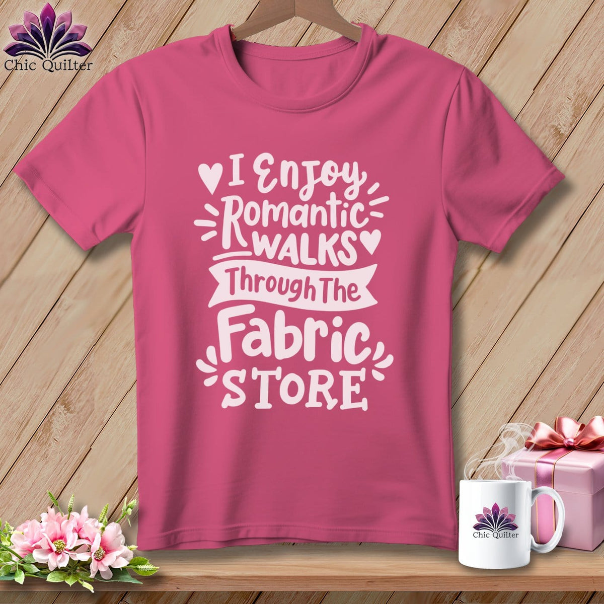 MyDesigns Physical Item Crunchberry / S I Enjoy Romantic Walks Through the Fabric Store ~Premium Tee