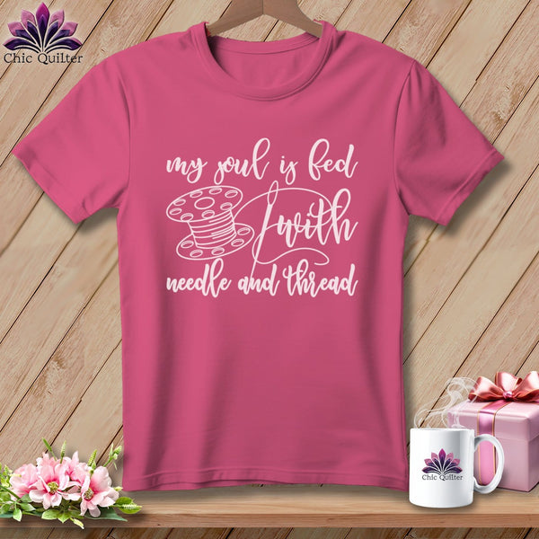 MyDesigns Physical Item Crunchberry / S My soul is fed with a needle and thread ~Premium Tee