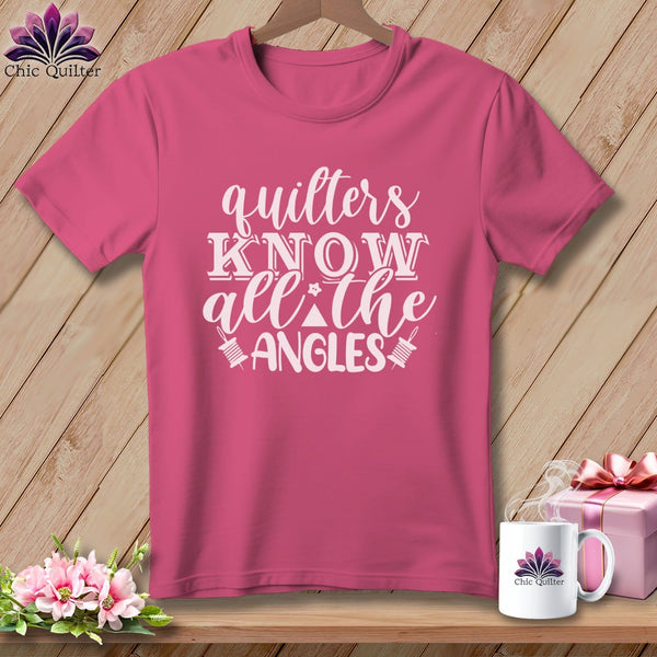 MyDesigns Physical Item Crunchberry / S Quilters Know All the Angles ~Premium Tee