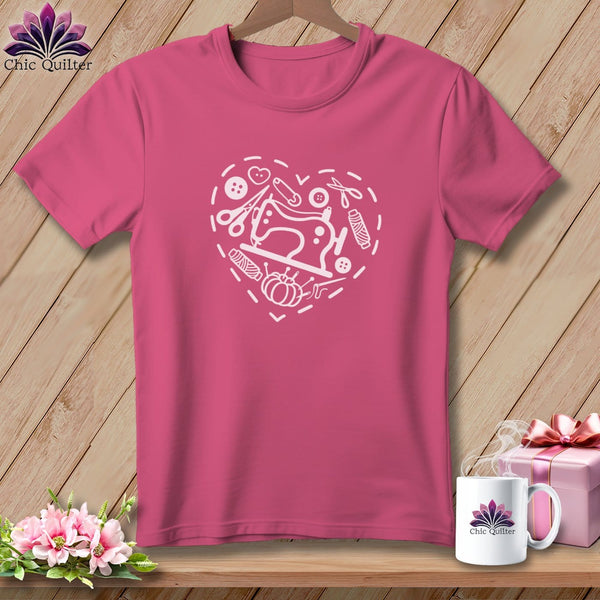 MyDesigns Physical Item Crunchberry / S Quilting Heart ~Premium Tee