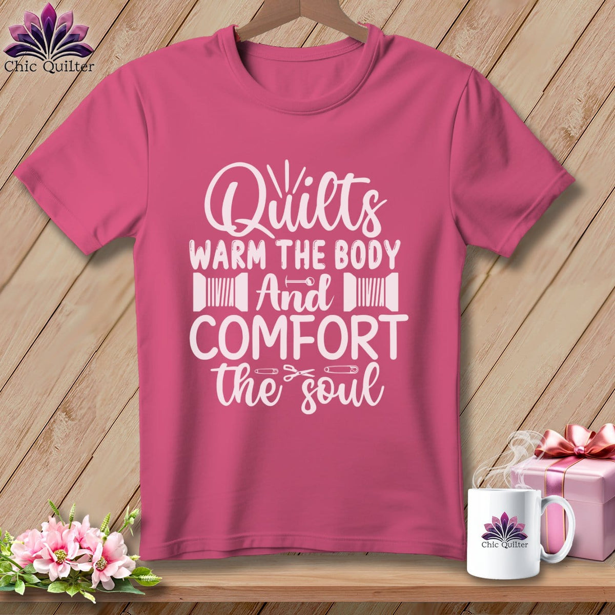 MyDesigns Physical Item Crunchberry / S Quilts Warm the Body and Comfort the soul ~Premium Tee