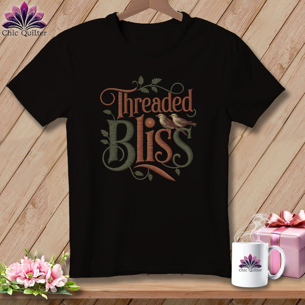 MyDesigns Physical Item Dark Grey Heather / S Threaded Bliss ~ Relaxed Fit Tee