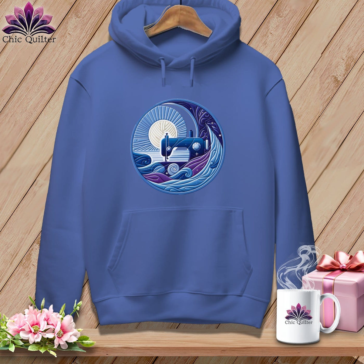 MyDesigns Physical Item Flo Blue / S Lakeshore Breezes ~ Premium Hoodie