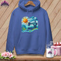 MyDesigns Physical Item Flo Blue / S Surfing the Fabric Sea ~ Premium Hoodie