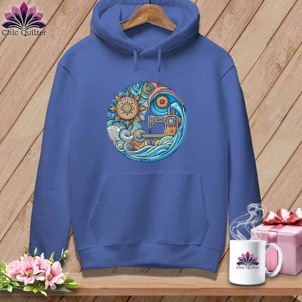 MyDesigns Physical Item Flo Blue / S Threaded Dreams by the Sea ~ Premium Hoodie