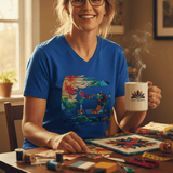 MyDesigns Physical Item Gale Force Quilting ~ V-Neck  Tee