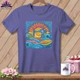 MyDesigns Physical Item Grape / S Color Splashed Stitches ~ Premium Tee