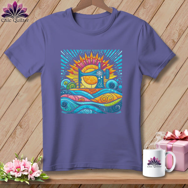 MyDesigns Physical Item Grape / S Color Splashed Stitches ~ Premium Tee