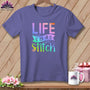 MyDesigns Physical Item Grape / S Life is a stitch ~Premium Tee