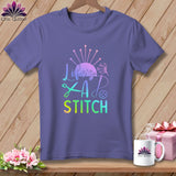 MyDesigns Physical Item Grape / S Life's a stitch ~Premium Tee