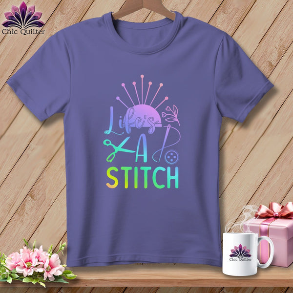 MyDesigns Physical Item Grape / S Life's a stitch ~Premium Tee