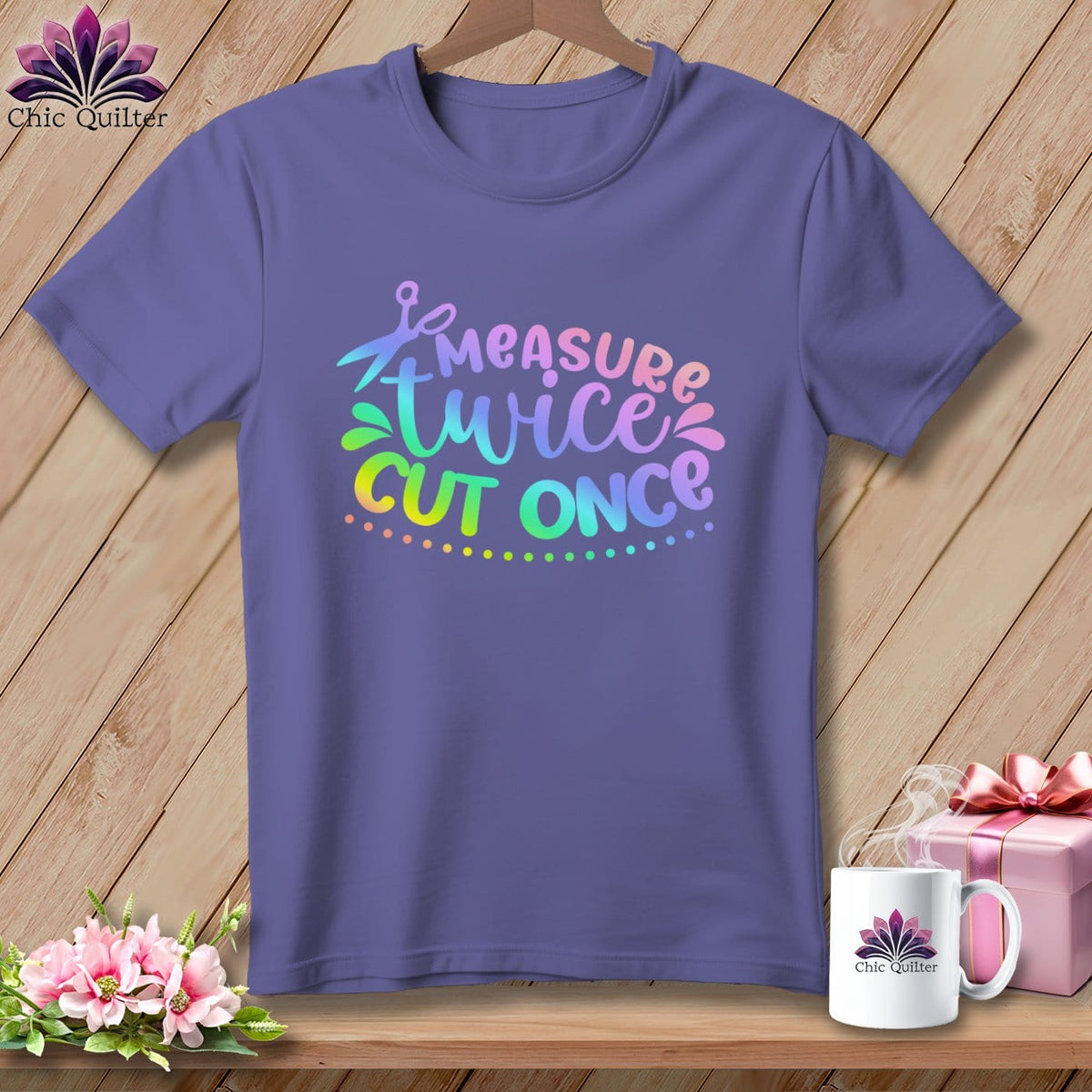 MyDesigns Physical Item Grape / S Measure Twice Cut Once ~Premium Tee