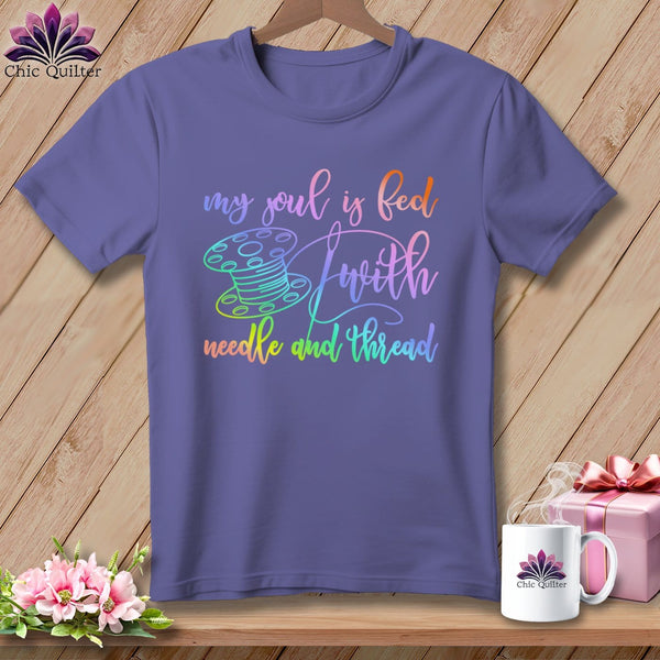 MyDesigns Physical Item Grape / S My soul is fed with a needle and thread ~Premium Tee