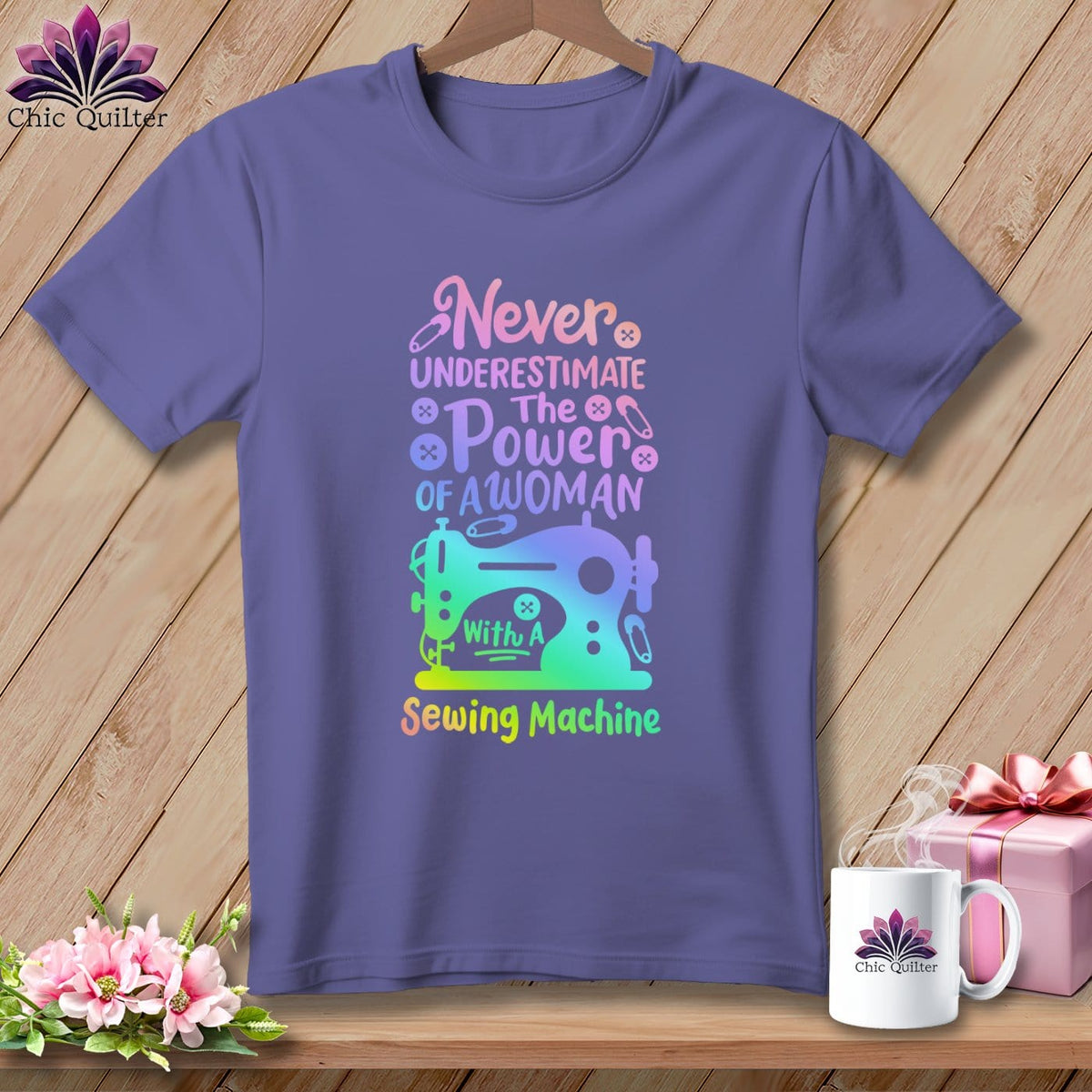 MyDesigns Physical Item Grape / S Never Underestimate the Power of a Woman ~Premium Tee
