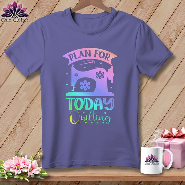 MyDesigns Physical Item Grape / S Plan For Today Quilting ~Premium Tee